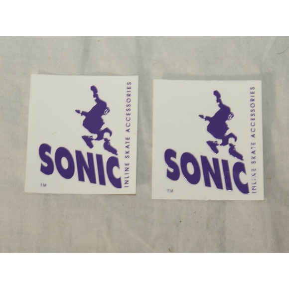 Sonic Grind Plates Vintage Inline Aggressive Rollerblade Logo Sticker - Picture 1 of 3